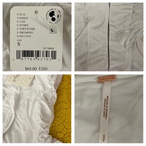 Free People Ruffle Me Away Tank Small NWT - Picture 16 of 16